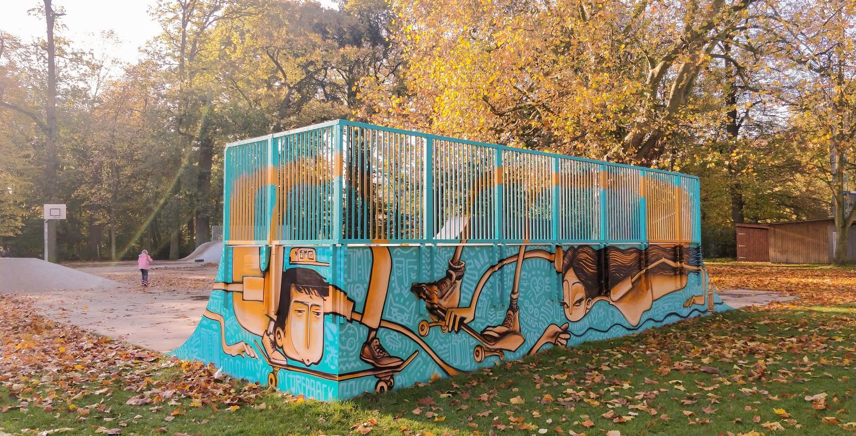 Graffiti op het skatepark